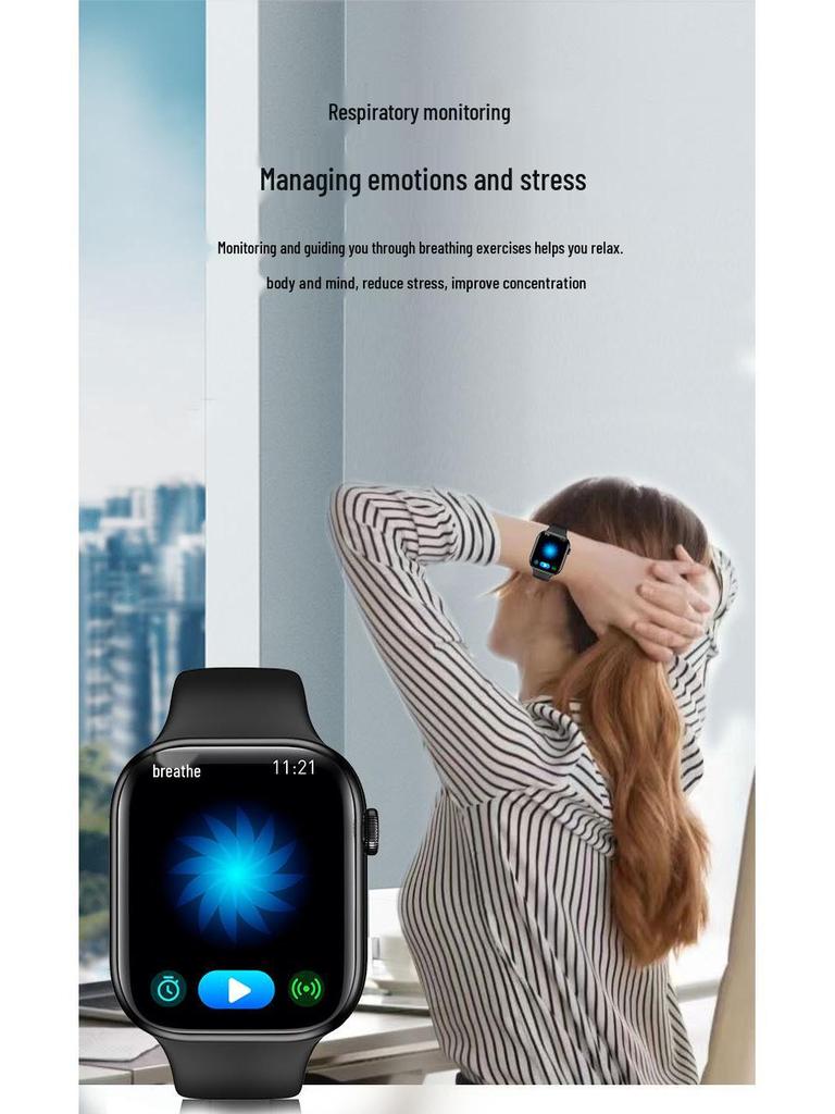 Ceas inteligent sport pentru bărbați Huaqiangbei S9 cu apelare Bluetooth, monitor de ritm cardiac și tensiune arterială