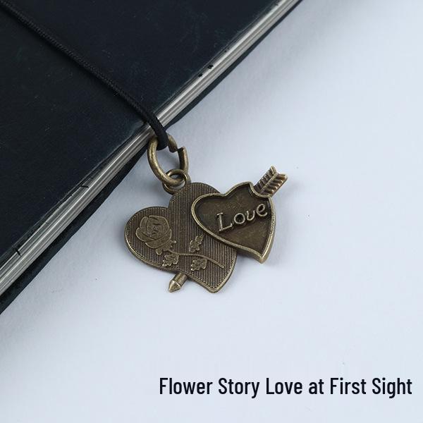 TN Traveler's Notebook Vintage Bronze Charms & Pendants Set