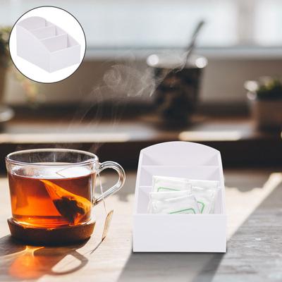 Coffee Pod Storage Box Station Adornment Countertop Sugar Bag Holder Hotel Organizer Supplies Tea Drinks Dispenser