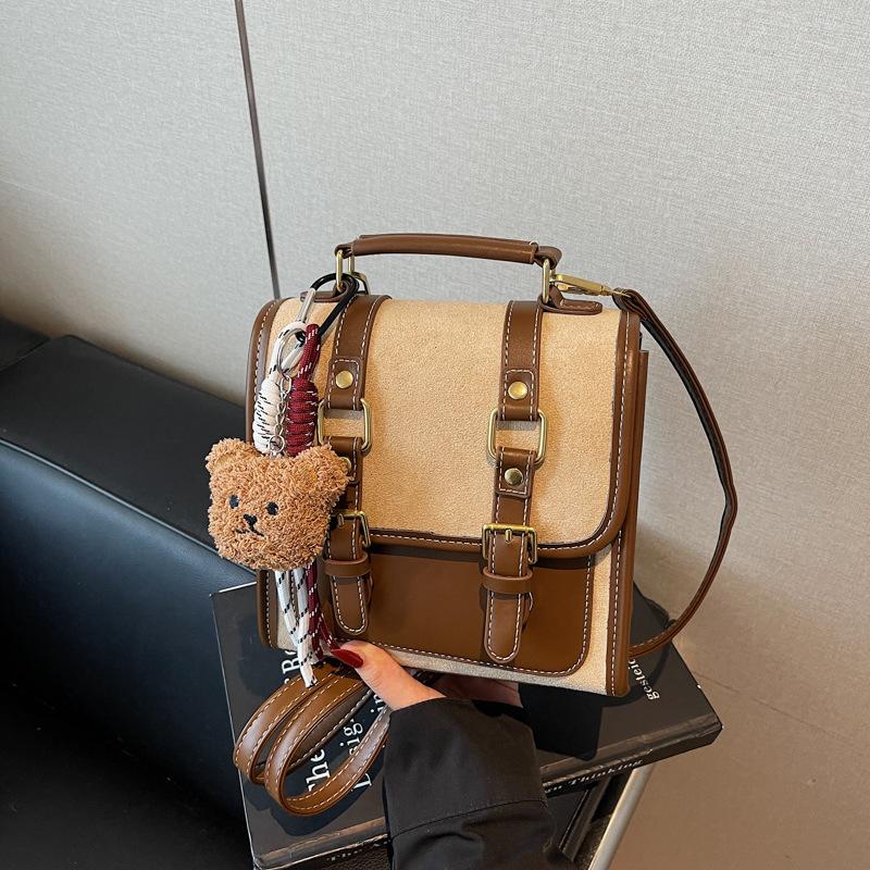 Neuer Herbst- und Winter-Rucksack aus Wildleder, Damen Sen Meng leichter Luxus Nischen-Feeling Pendler-Rucksack Reise-Umhängetasche