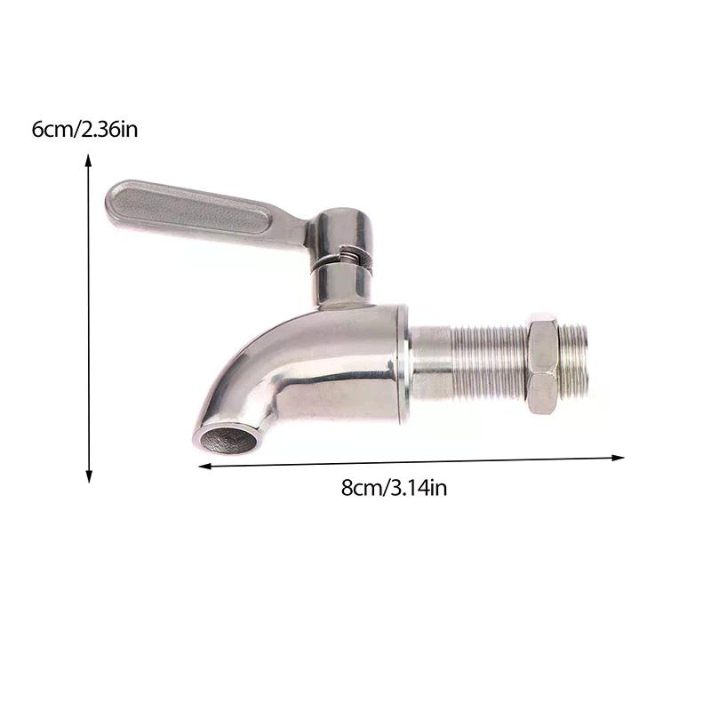 304 Stainless Steel Beverage Tap Faucet For Wine Beer Juice Drink Barrel Dispenser