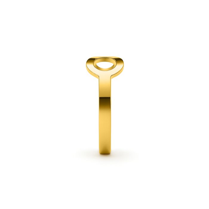 Anneau - LUXENTER - Ziko - Plaqué or 18k - Taille réglable - Largeur 7 mm