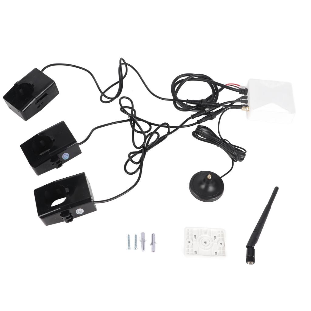 WiFi Energy Meter 3 Phase APP Real Time Monitoring Smart Energy Monitor with 3 Pcs 500A Circuit Level Sensor 100‑240V