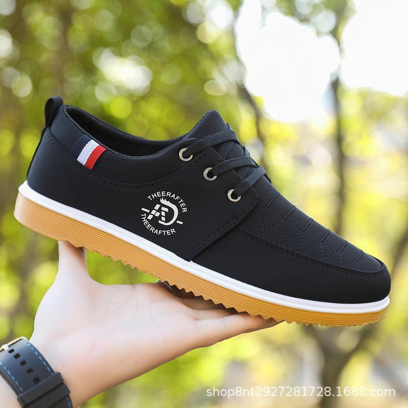 Fashion Men Canvas Shoes Hard Wearing Mens Casual Shoes Comfortable Men's Flats Breathable Casual Sneaker Male  Zapatos Hombre