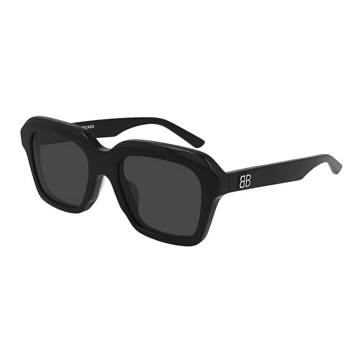 Balenciaga Minimalist Acetate Rectangular Sunglasses Unisex Sunglasses BB0127S-001
