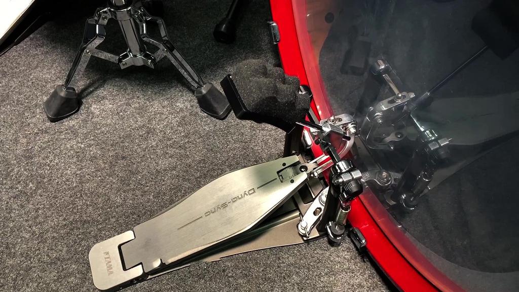 TAMA Soft sound bicí pedálový šlehač se sníženou hlasitostí Poloviční velikost pro dva pedály BSQ5S