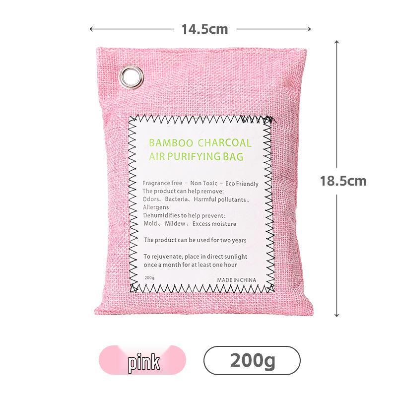 Exclusive Bamboo Charcoal Bag: 200g Activated Carbon for Car Odor and Formaldehyde Removal