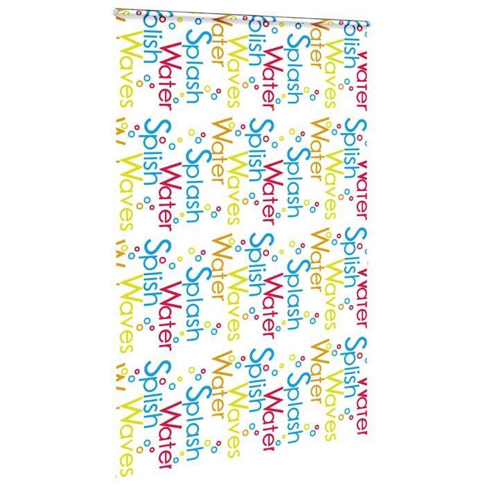 VidaXL Roller Shower Curtain with Cassette Fabric Width 146 Cm, Shower Blind, Roller Blind 4015039