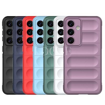 Para Capa Samsung Galaxy S24 Capa de Silicone Samsung S24 Plus S24 Ultra S23 S22 S21 FE Capa Borracha À Prova de Choque Proteger Capa de Telefone