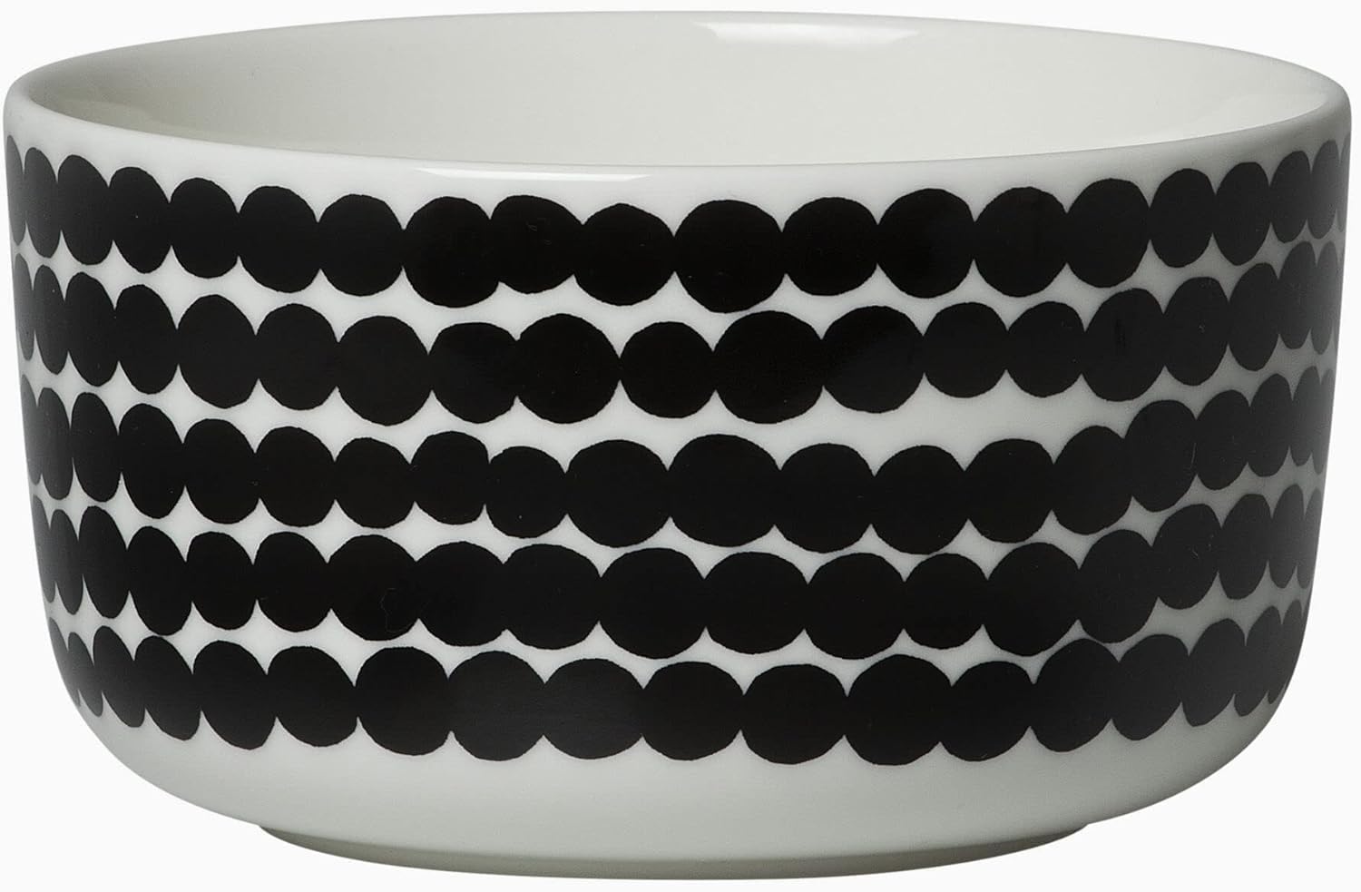 Миска Marimekko, 12,5 см, 500 мл, глубокая миска, дизайн SIIRTOLAPUUTARHA, белый x черный, 063300 190 [Параллельный импорт]