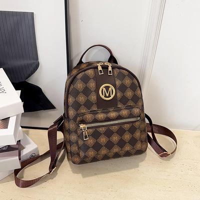 Premium Travel Backpack Women's New Alphabet Bag Fashion Going Out Large Capacity Women's Mommy Backpack