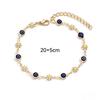 Daisy Eye Drip Oil Flower Bracelet Anklet - European & American Fashion Jewelry for Women