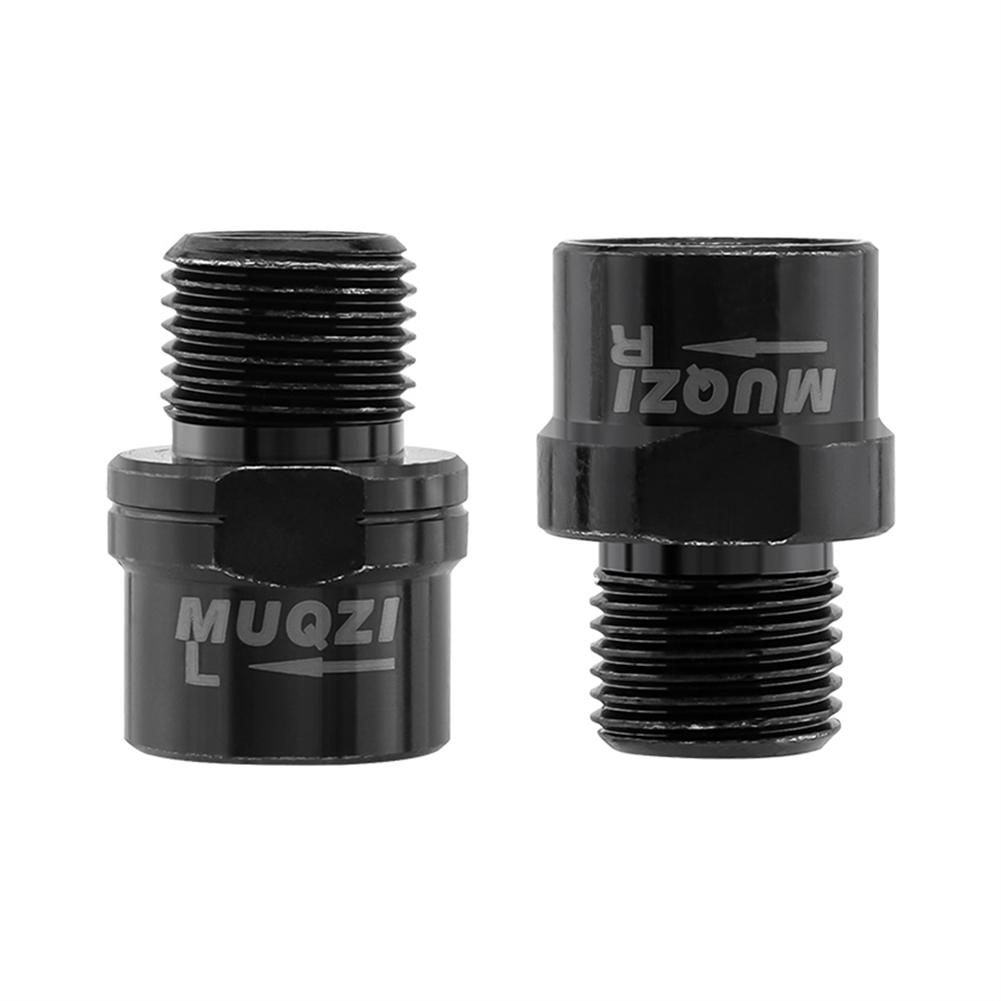 MUQZI Bike Pedals Adapters Spacers Left Right Signs Cycling Accessories Anti Corrosion Bike Pedal Extension Bolts Spacers