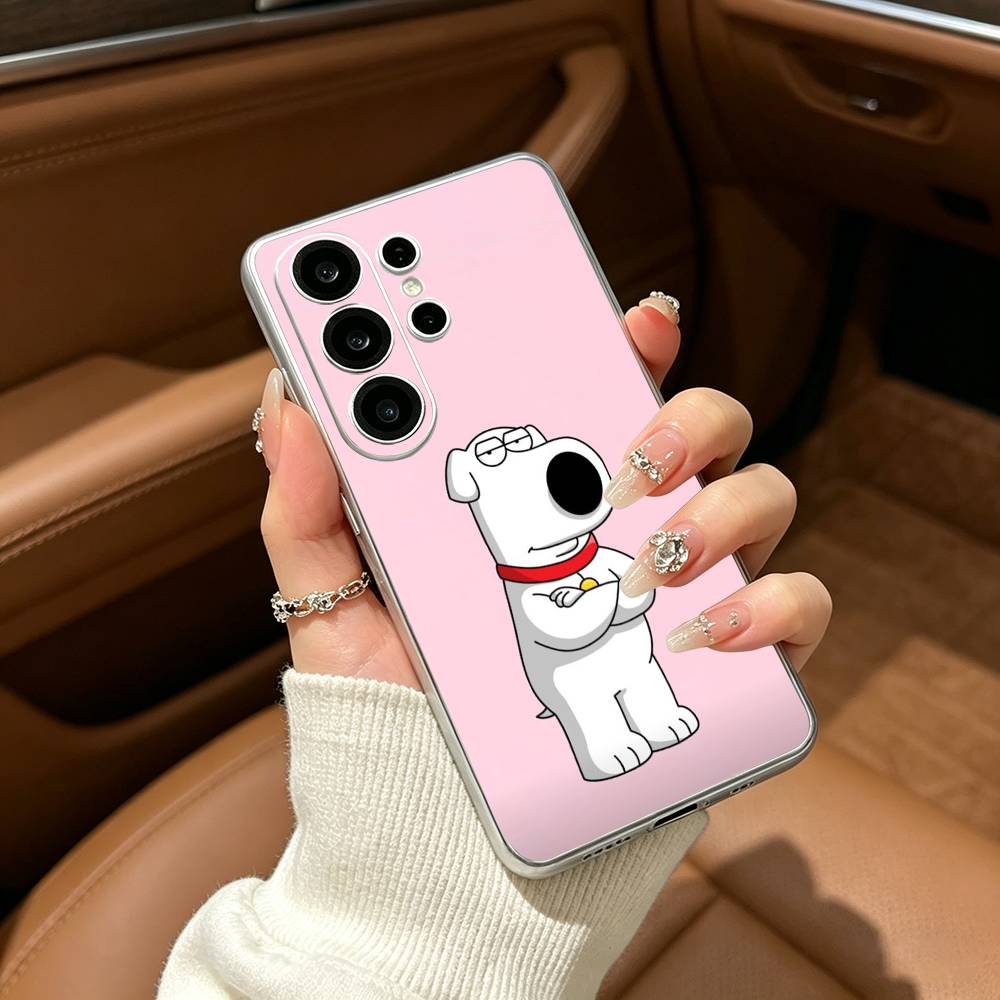 Family Cute G-Guys Phone Case For Samsung S25,S24,S21,S22,S23,S30,Ultra,S20,Plus,Fe,Lite Transparent Cover