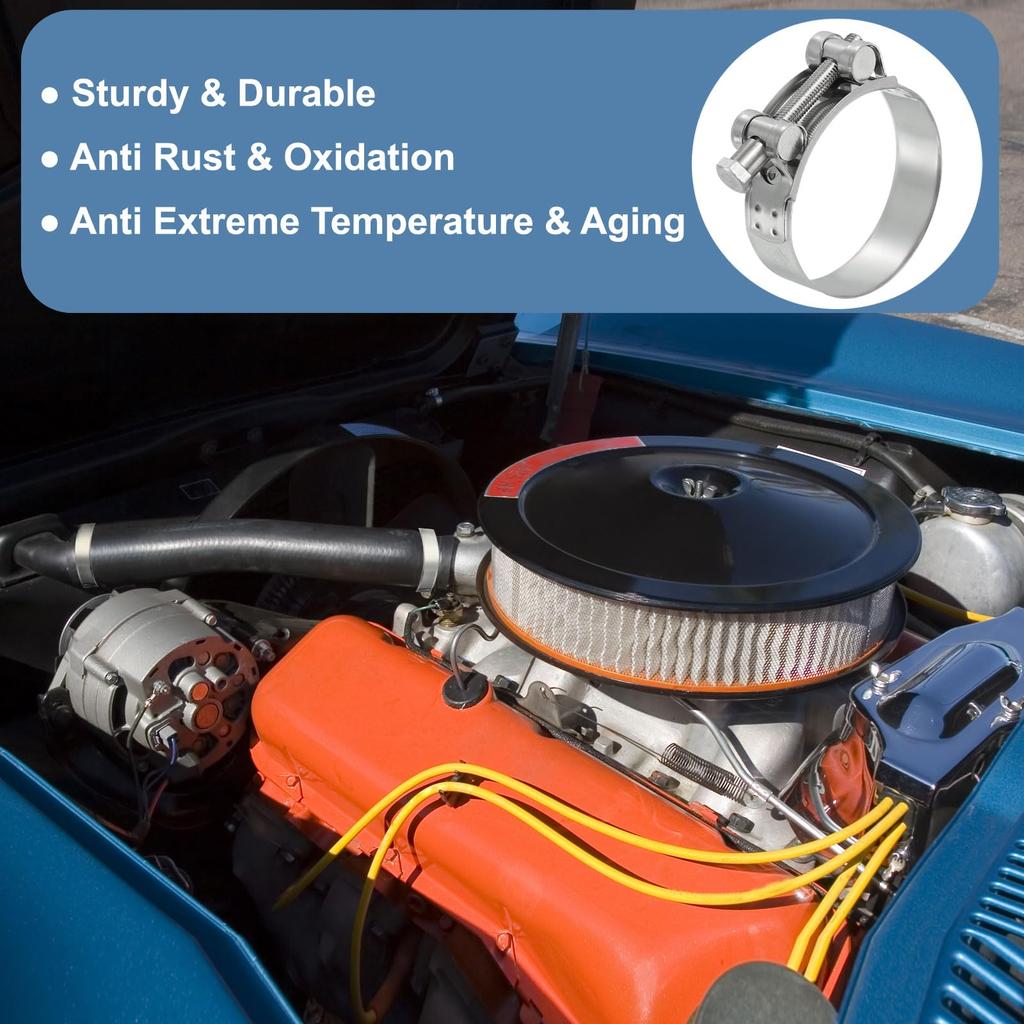 PATIKIL Hose Band, 4.8 - 5.1 Inches (122 - 130 Mm), Hose Clamp, 304