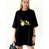 Oversized T Shirt Black Mujer Virtuosa With Daisy Flowers And Bible Verse For Casual Wear