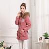 Winter Warm Women's Mid-Length Parka Jacket Adjustable Drawstring Waist Hood Casual Solid Color Coat