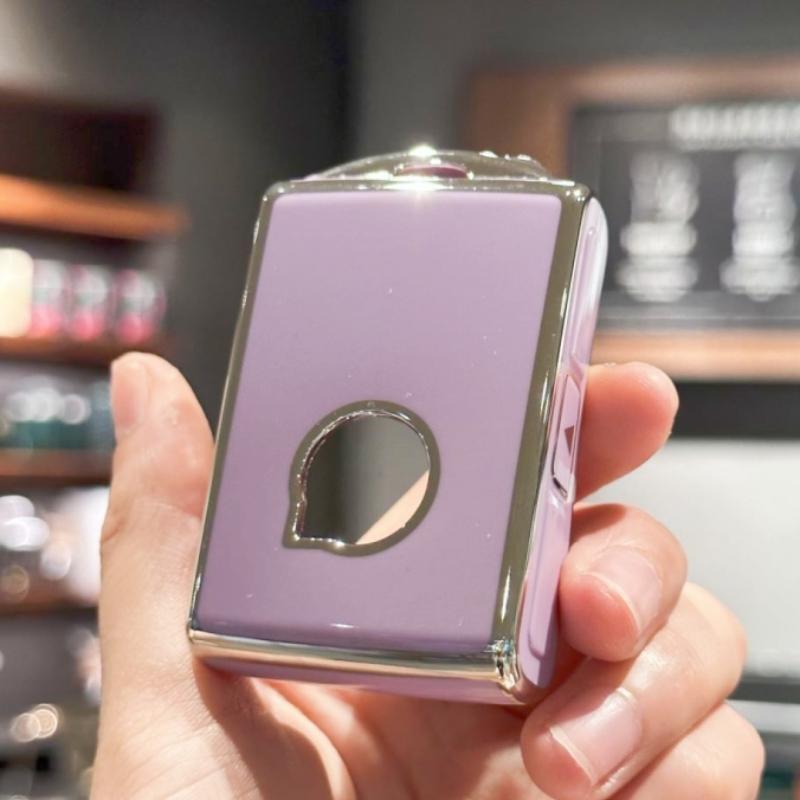 Car Key Case Cover Key Holder with Keychain for Volvo XC40 XC60 S90 XC90 V90 T5 T6 T8 Accessories