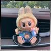Mini Bambola di Peluche Seggiolino di Sicurezza Kawaii Labubu Bambola Idol Sedile Ornamento Auto Decorazione Accessori per Aromatizzazione Aria Auto