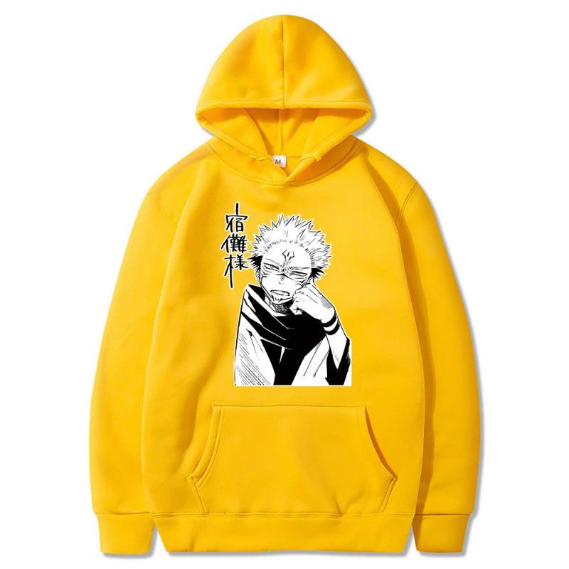 

Japanese Anime Hoodie Sweatshirt Ryomen Sukuna Autumn Winter Fleece Streetwear Tops 3XL