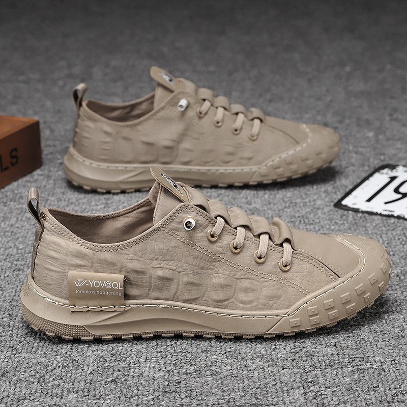 Spring New Canvas Board Shoes Cloth Shoes Men's Shoes Umbrella Cloth Bag Head Men's Ice Silk Casual Trendy Shoes