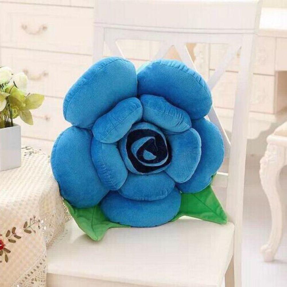 3D Rose Pillows Flower Shaped Cushion Romantic Throw Pillows  Sofa/Bed