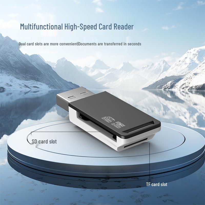 High-Speed Car-Mounted Multi-Card Reader: TF, SD, MS & Camera Memory Cards 