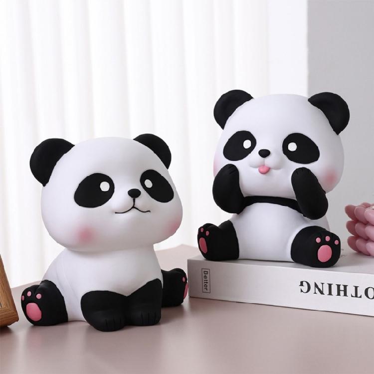 Convenient Coin Collector Animal Shaped Money Saving Jar Panda Piggy Banks Decor