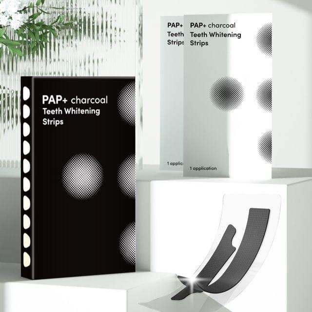 GlorySmile - PAP+ Charcoal Teeth Whitening Strips 7 pairs