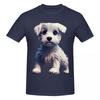 Unisex Westie Pet Dog Cute T Shirt Vintage Oversized Cotton Crewneck Sleeve Shirt Unisex