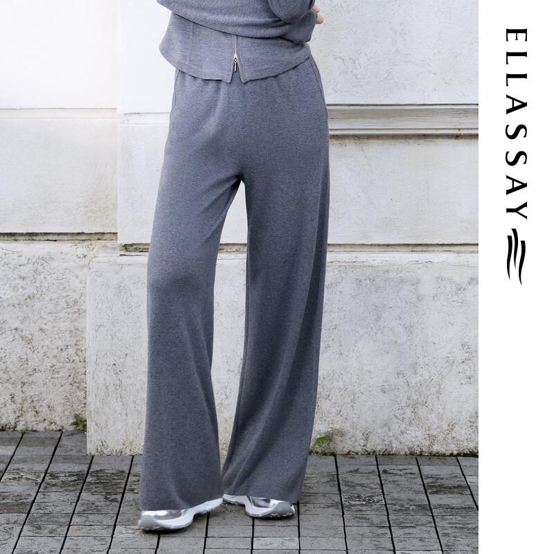 

ELLASSAY Women s Lyocell Blend High-Waist Straight-Leg Casual Pants XS