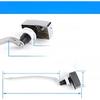 Bathroom Toilet Flush Handle Left Side Replacement 10.6 Inch Polished Chrome Stainless Steel Lever For Smooth Function