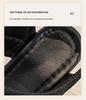 2025 Summer Women's Lightweight Velcro Wedge Sandals – Comfortable Thick-Soled, Flat Bottom Casual Beach Footwear for Students