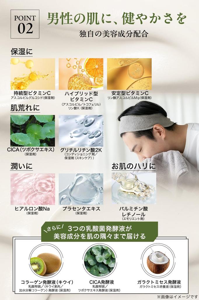 CHAPUP Dense Foam Facial Cleanser Cleansing 150g X 2 Formulated with Vitamin and Moisturizing Foaming Facial Cleanser for Men and Hyaluronic and (with