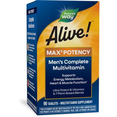 Nature's Way Alive Max 3 Potency Herren-Multivitamin 90 Tabletten