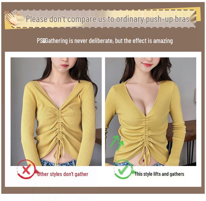 Damen Push-Up Spitzen-BH Set: Ohne Bügel, Verdickte Unterstützung, Verstellbare Seiten, Verbessert kleine Brust.