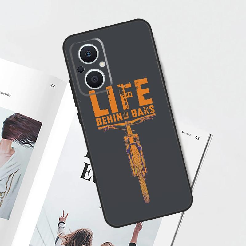 MTB Mountain Bike Cycling Bicycle Case For OPPO Reno 8T 4Z 5Z 4 5 6 7 8 Lite 10 Pro OPPO Find X6 Pro X2 X5 Lite X3 Neo Cover
