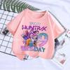 Kpop Demon Hunters Kids T-shirt Kawaii Cotton Birthday Tops Party Wear Girls Tee Summer Short Sleeve Top