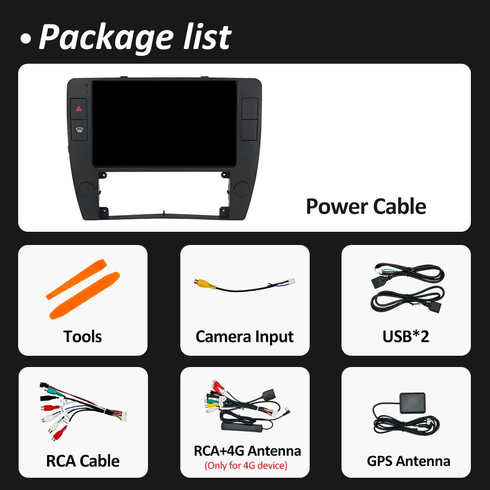 Sistem stereo wireless Carplay DSP pentru Volkswagen Passat B5 2000 2001 2002 2003 2004 2005 Android 14, ventilator de răcire, accesorii Bluetooth