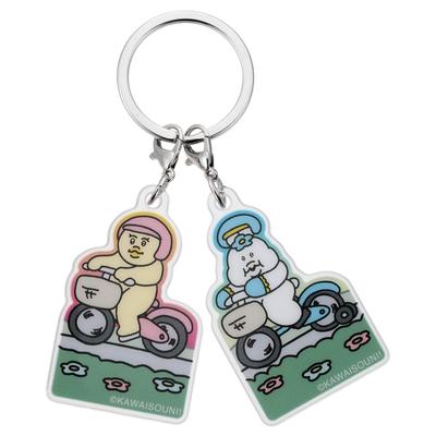 TAKARATOMY Keychain A.R.T.S. Npochamu/Acrylic Set/Bicycle