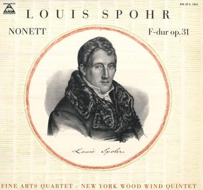Disque Vinyle LOUIS SPOHR QUATUOR FINE ARTS NE Nonette Fdur Op. 31 BM30L1804 BARENREITERMU Allemagne Classique Occasion