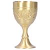 Brass Brass Goblet Embossed Rose Small Goblet Goblets & Chalices Wine Goblet  Bar Use