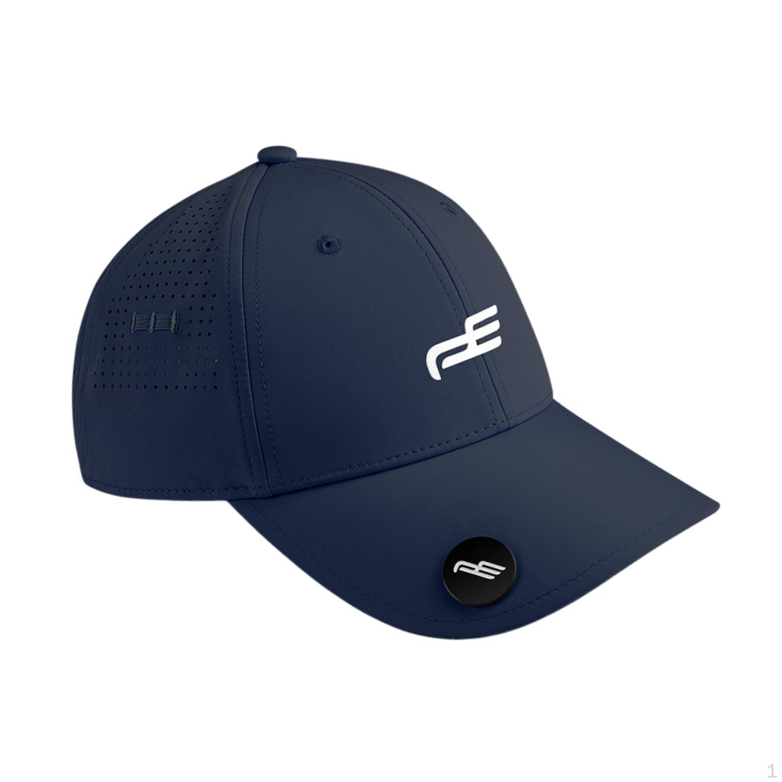 

Adjustable Golf Cap with Tee Holder, Outdoor Sports Performance Cap, Tennis Hat, Baseball Made Deep Blue
