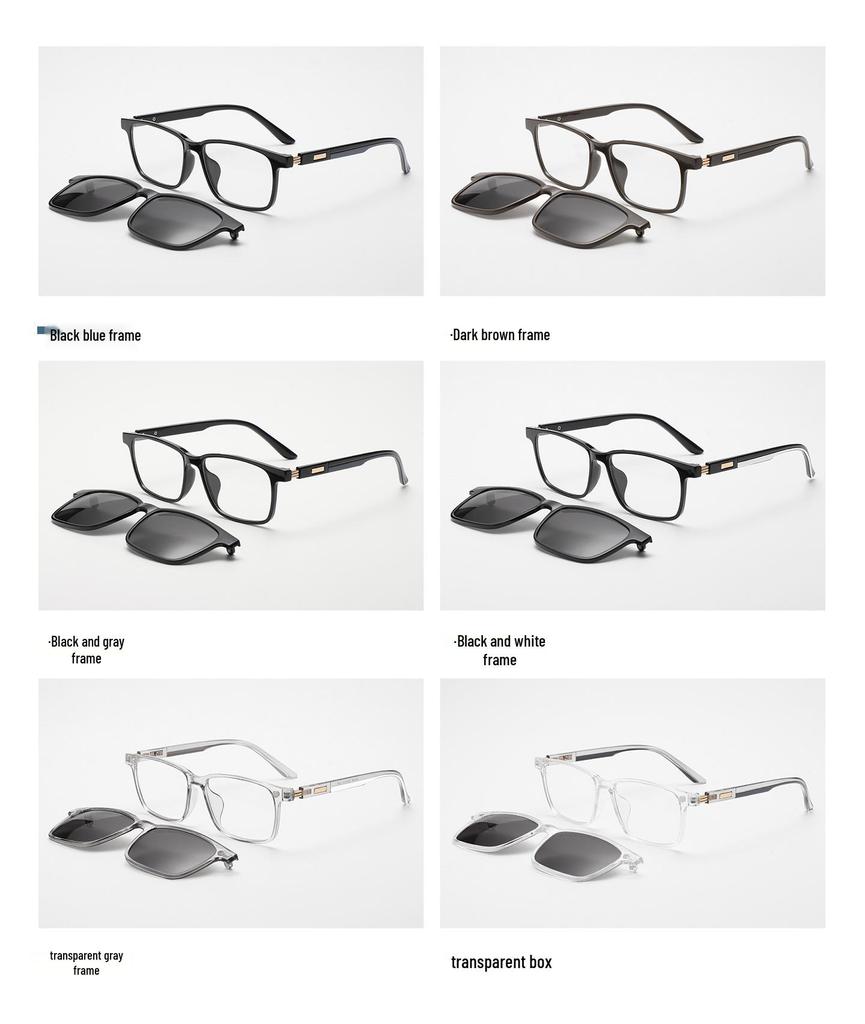 2025 Magnetic Clip-on Unisex Trendy Anti-UV Sunglasses for Driving & Outdoor