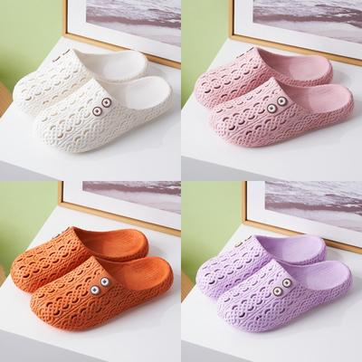 Chaussures d'été type grotte pour femmes, Pantoufles Baotou respirantes, Chaussures de plage