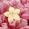 9Pcs/set Gold Flower Shape Mother's Day Cupcake Decor Acrylic Heart Best Mom Party Baking Cakes Dessert Decorations Supplies