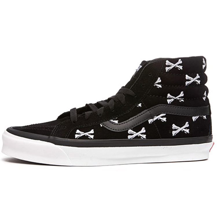 

Vans WTAPS x OG SK8-Hi LX Черные кроссовки унисекс Bones White VN0A4BVB20P