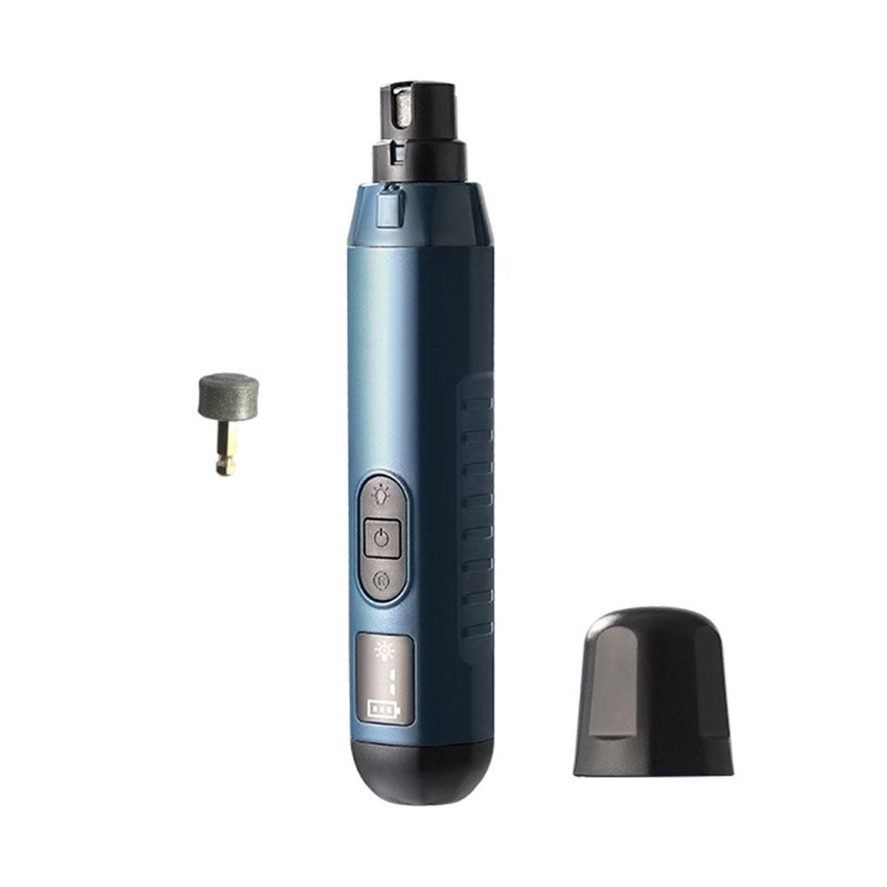 

Electric Pet Nail Grinder 5 Speed, Low Noise, Rechargeable For Dogs & Cats, Professional Pet Nail Trimmer Grooming Tool синий