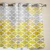 Moroccan Texture Yellow Oil Painting Modern Window Curtains for Living Room Bedroom Curtain Kitchen Treatment Blinds Drapes