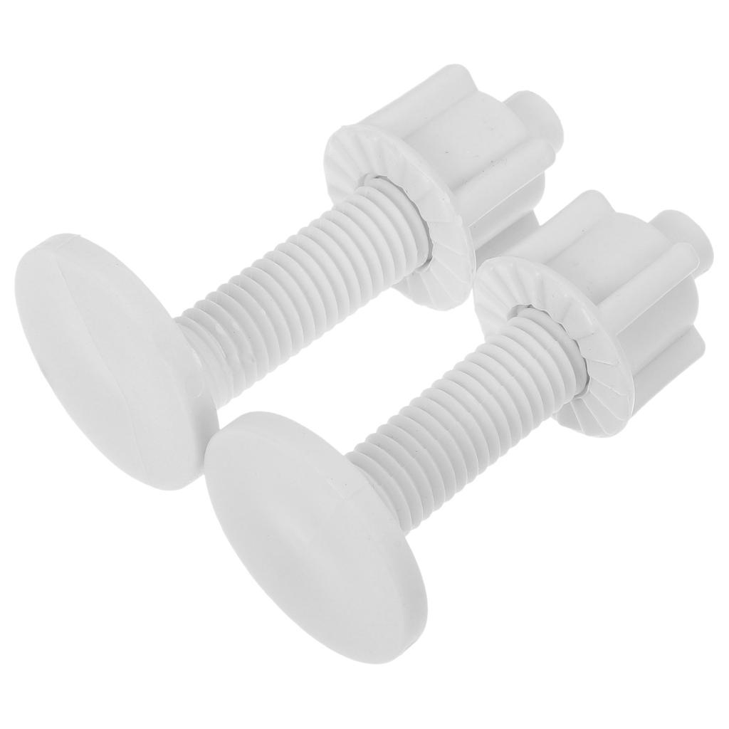 2Pcs Toilet Seat Hardware Replacement Screws Anti-Wobble Bolts for Long-Lasting Performance Hinge Fasteners Repair Kit
